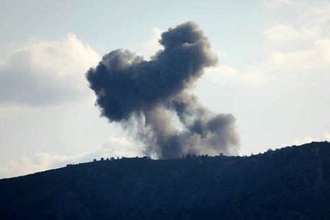 Rauchwolken nach israelischen Angriffen im Süden des Libanon