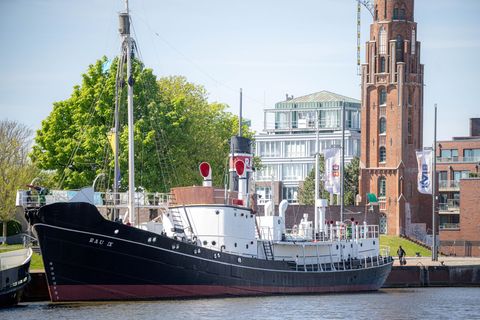 Das Walfangschiff "Rau IX" wurde 1939 gebaut. Heute ist es ein Museumsschiff. Foto: Janet Binder/dpa