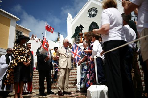 König Charles III. bei seinem Besuch auf Bermuda