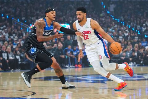 Die Orlando Magic mit Topspieler Paolo Banchero verpassten gegen Detroit auch die zweite Chance, die Serie zu beenden. Foto: Joh