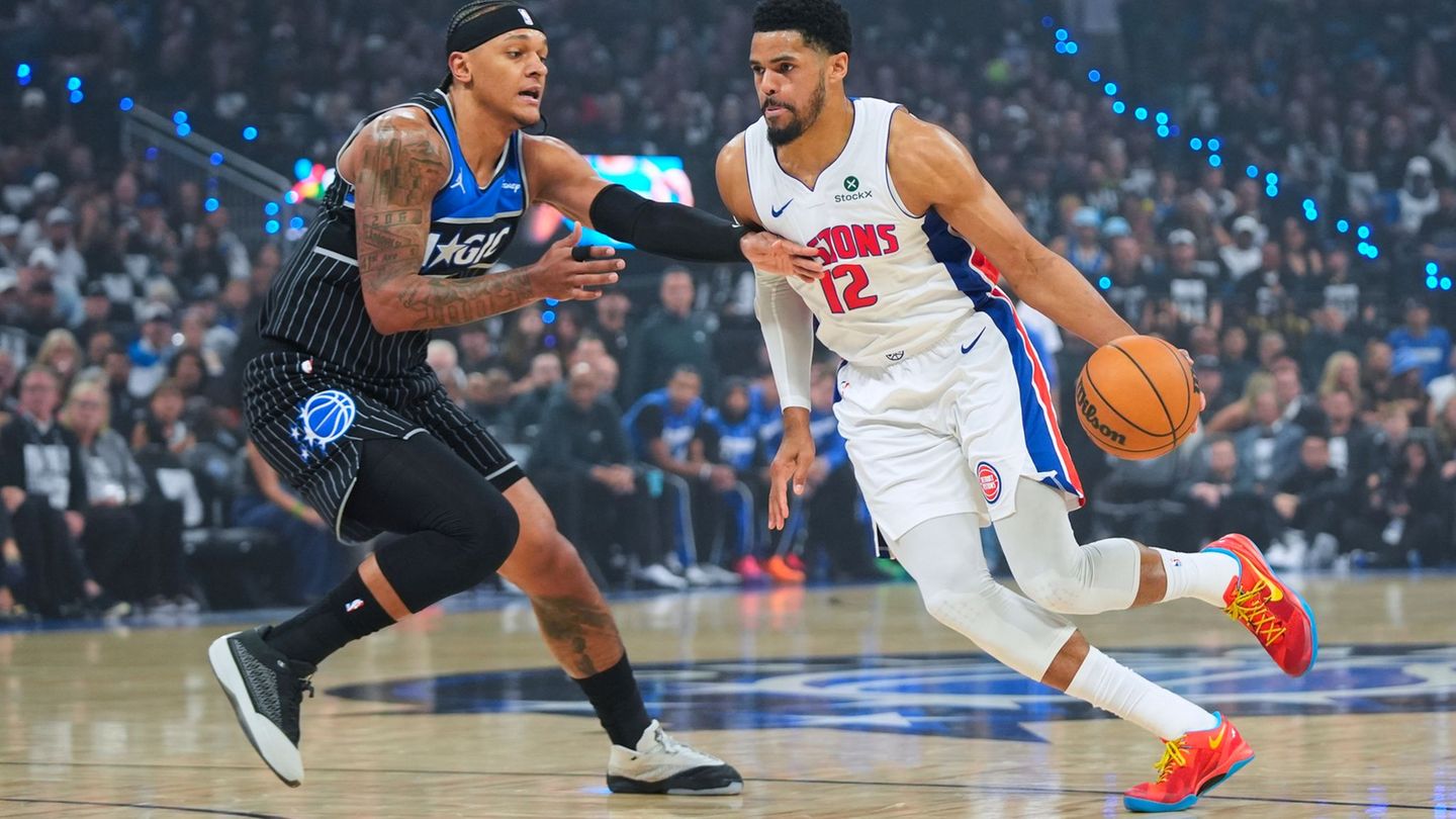 Die Orlando Magic mit Topspieler Paolo Banchero verpassten gegen Detroit auch die zweite Chance, die Serie zu beenden. Foto: Joh