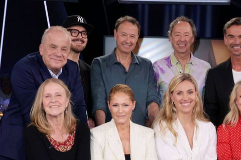 Illustre Runde: Barbara Schöneberger und Hubertus Meyer-Burckhardt begrüßten unter anderem Helene Fischer, Florian Silbereisen
