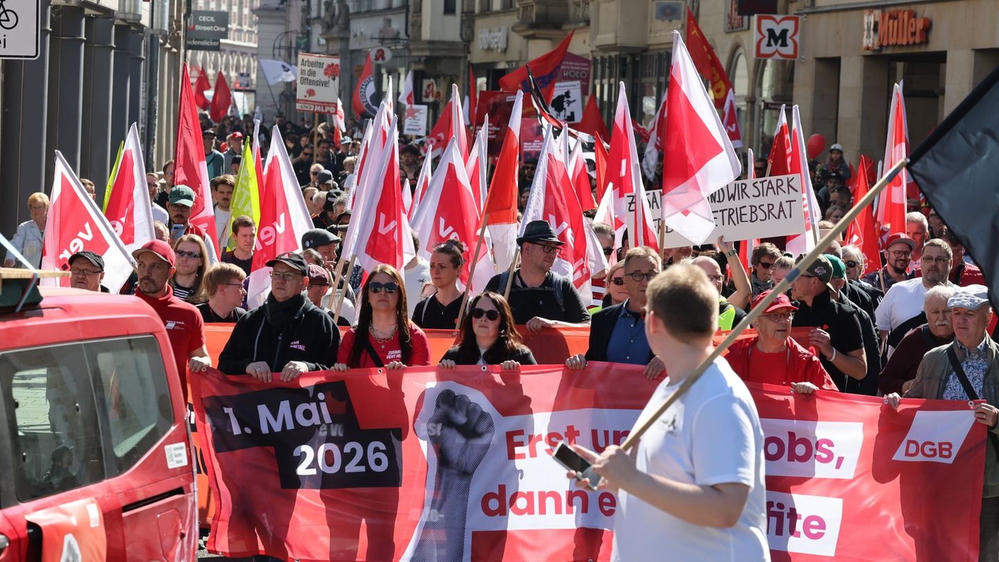 Die Versammlung des Deutschen Gewerkschaftsbunds verlief im Gegensatz zu manch anderen Veranstaltungen zum 1. Mai in Thüringen l