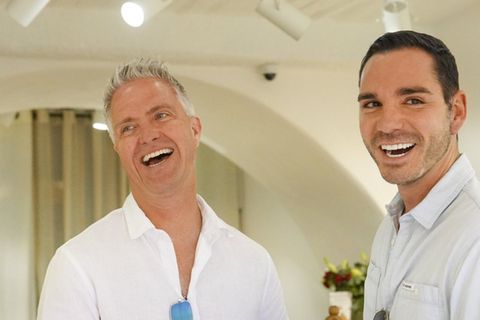 Ralf Schumacher und Etienne in "Ralf & Étienne: Wir sagen Ja".