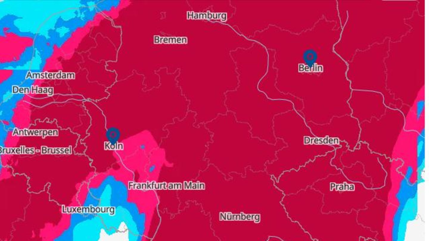 Wetter am Wochenende: Nach der Sonne kommen Gewitter – Karten zeigen, wo es blitzt und kracht
