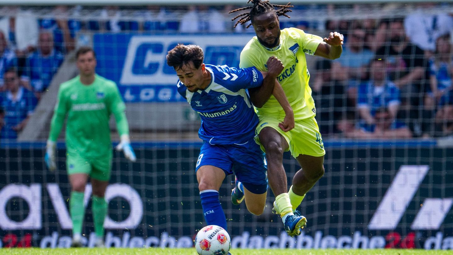 2. Fußball-Bundesliga: Magdeburg verlässt Abstiegsplatz nach Sieg gegen Hertha
