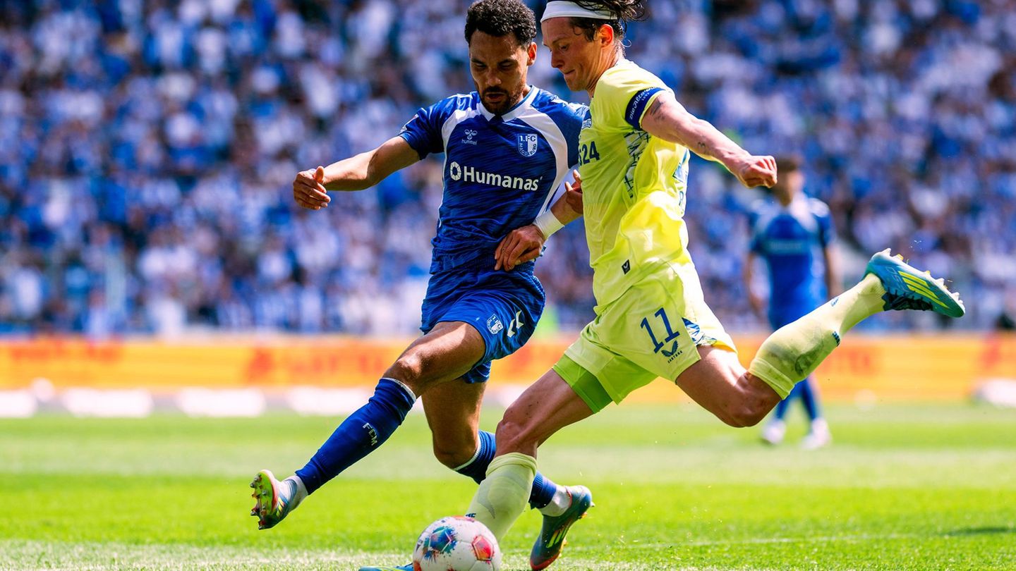 Fußball: Magdeburg klettert aus dem Keller: 1:0 gegen Hertha BSC