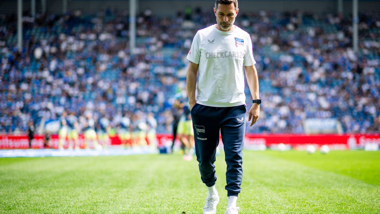 Zweite Fußball-Liga: "Richtig angefressen": Hertha-Trainer vermisst Intensität