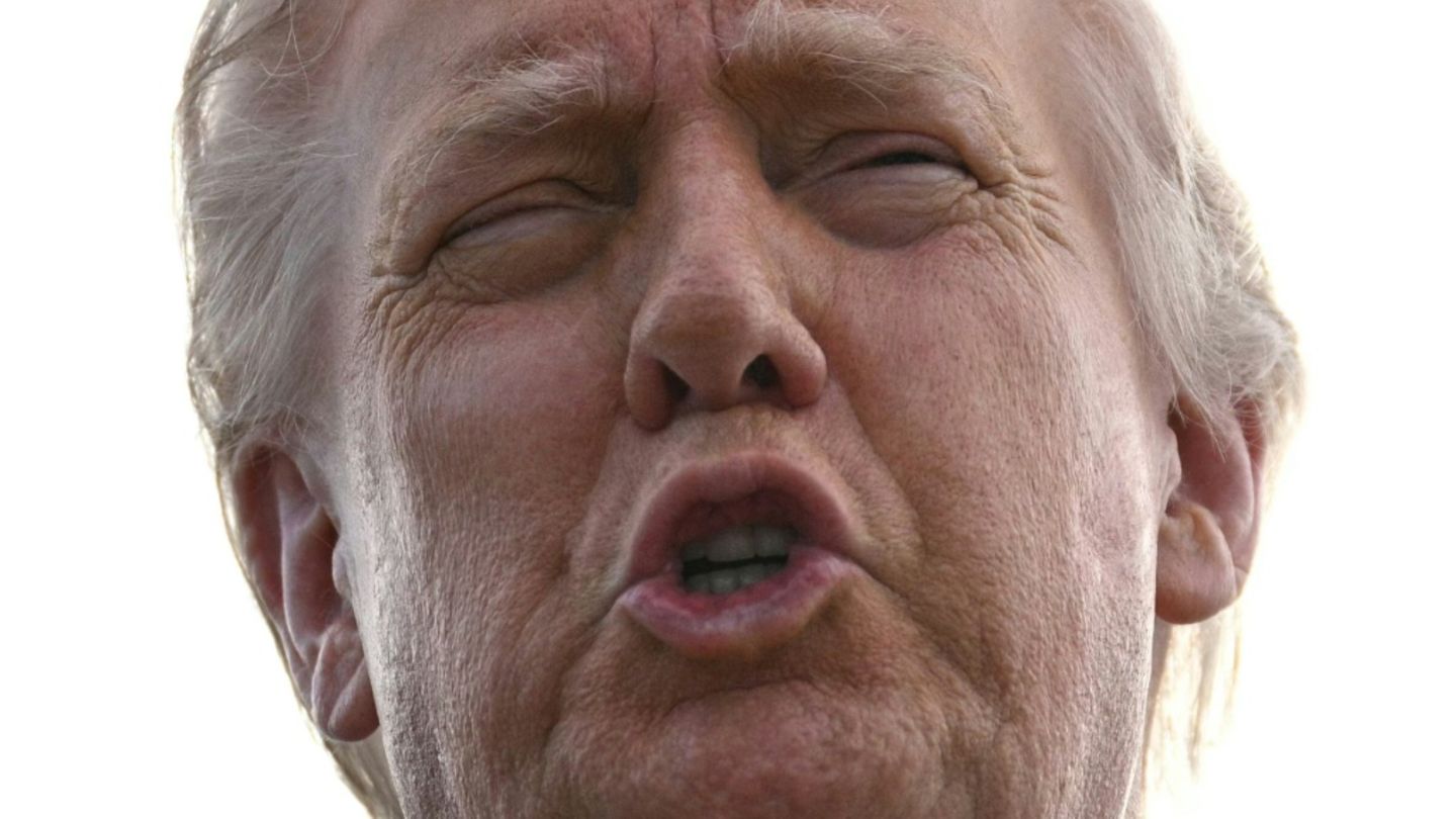 US-Präsident Donald Trump am Samstag in West Palm Beach