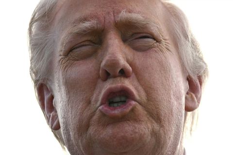 US-Präsident Donald Trump am Samstag in West Palm Beach