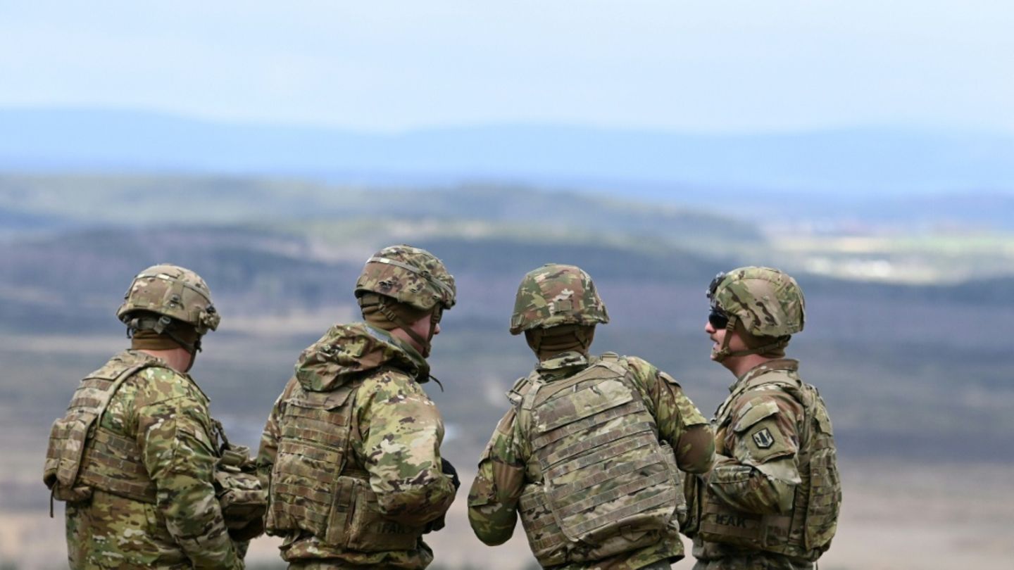 US-Soldaten bei Militärübung im bayerischen Grafenwöhr