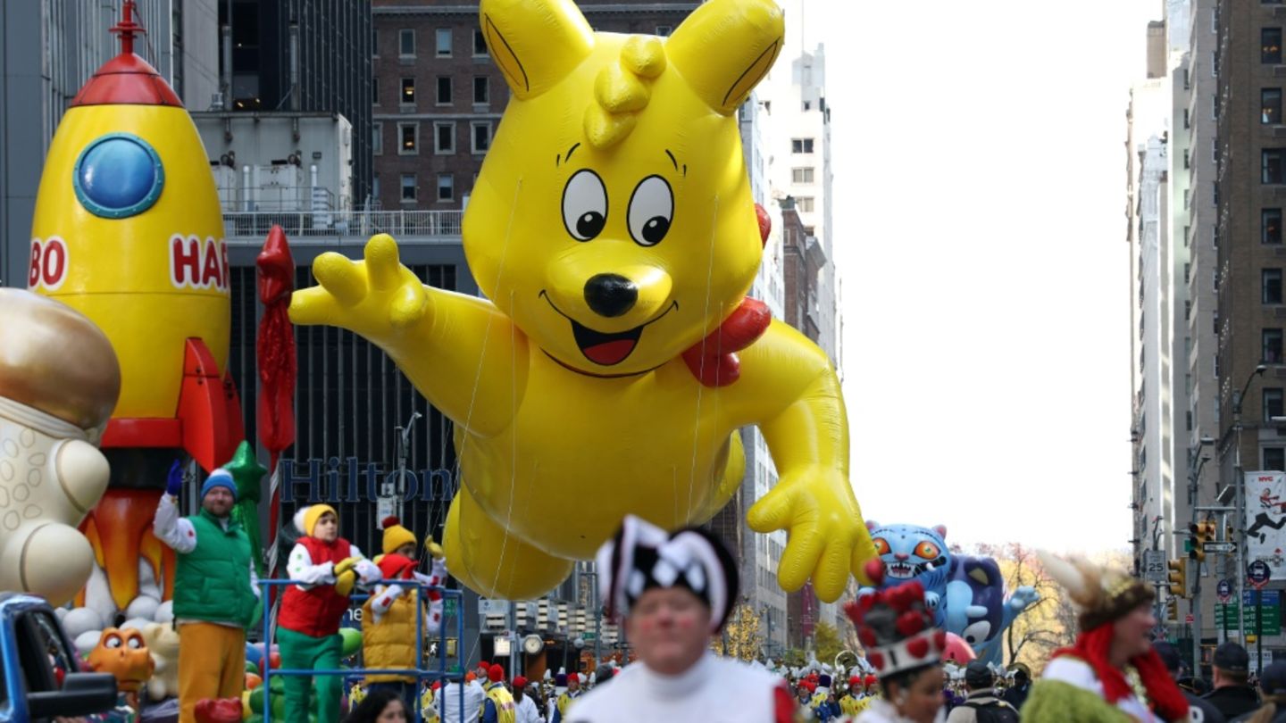 Haribo-Goldbär bei Macy's Thanksgiving Parade in New York