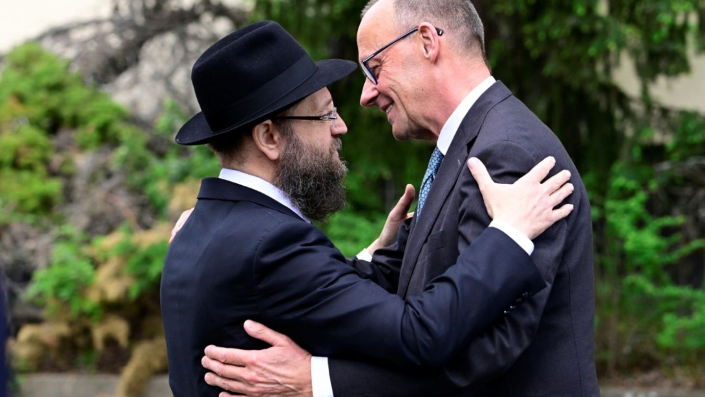Rabbi Yehuda Teichtal und Friedrich Merz