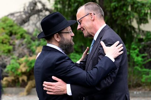 Rabbi Yehuda Teichtal und Friedrich Merz
