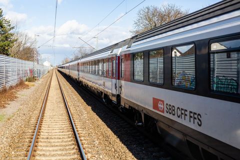 Zug der Schweizer Bundesbahn