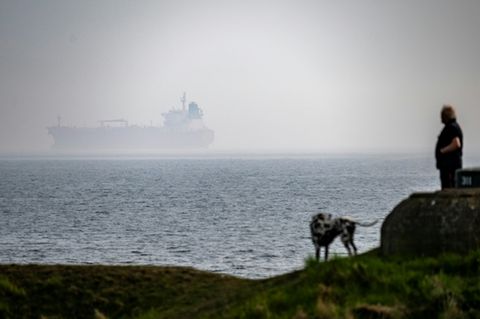 Die "Jin Hui" vor der Küste Schwedens