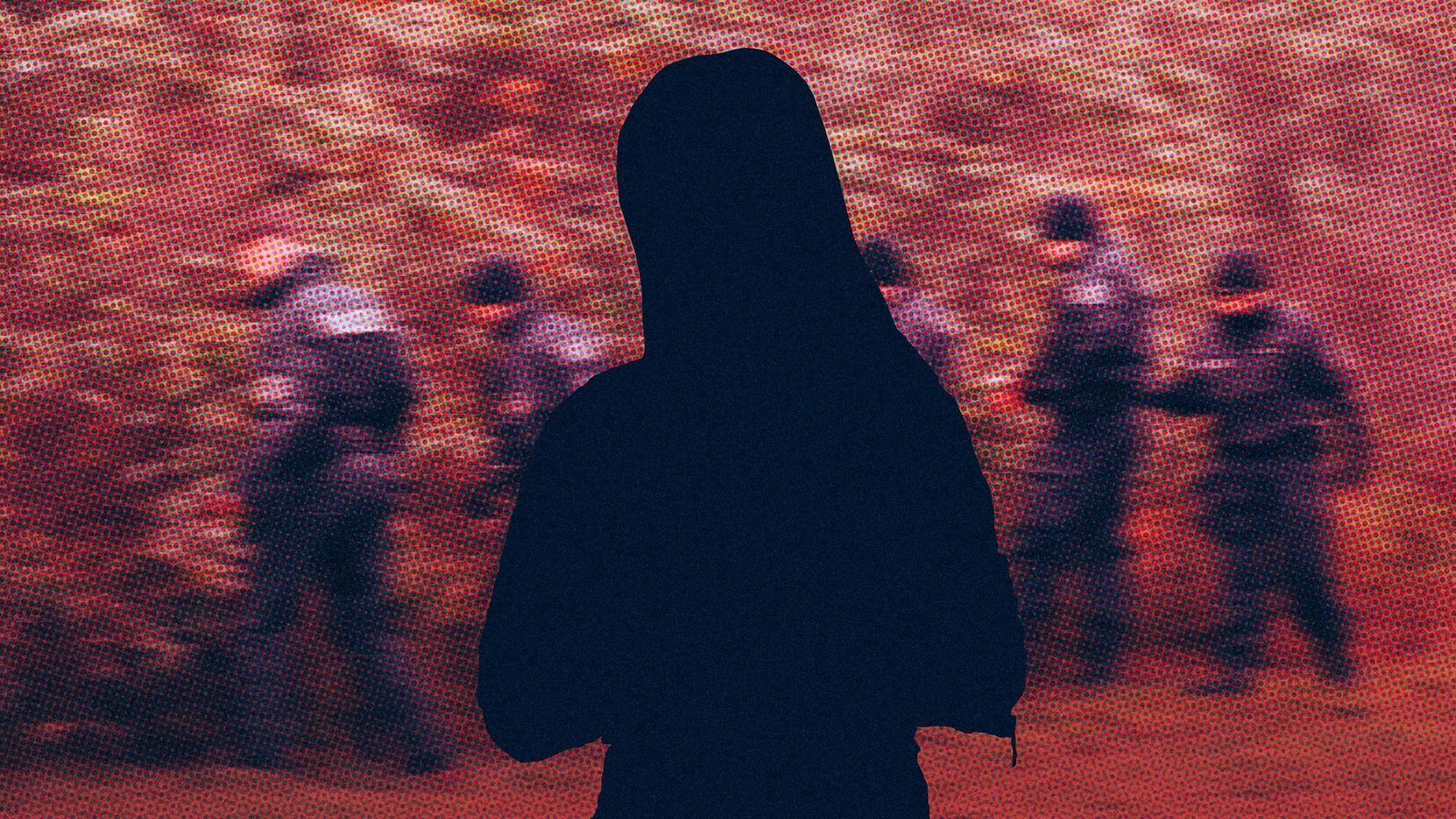 Silhouette von Gina H., Angeklagte im Fall Fabian
