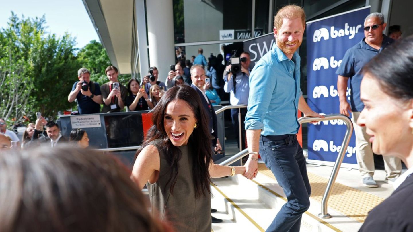 Herzogin Meghan und Prinz Harry während ihres Besuchs in Australien im April.