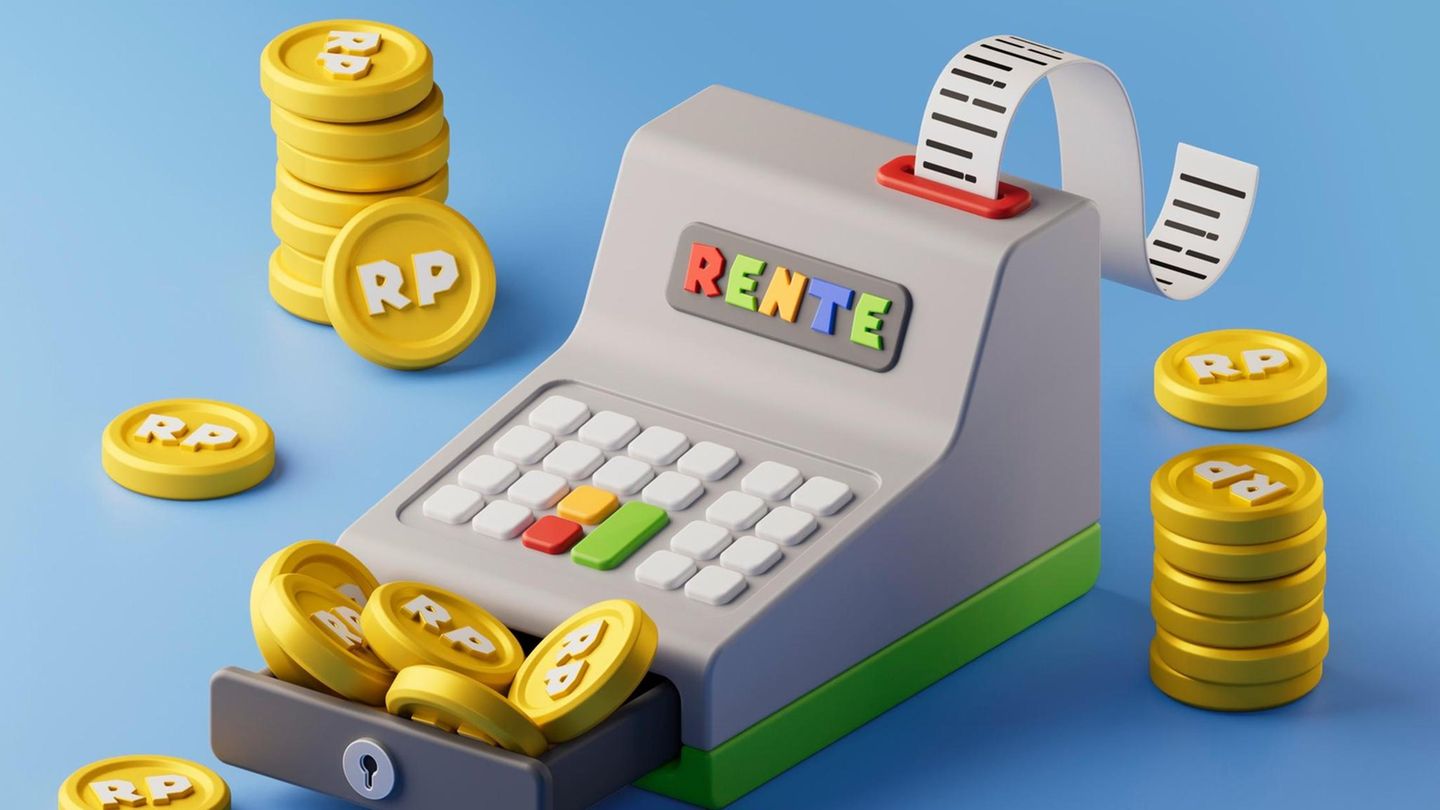 Illustration: Eine voll gefüllte Rentenkasse