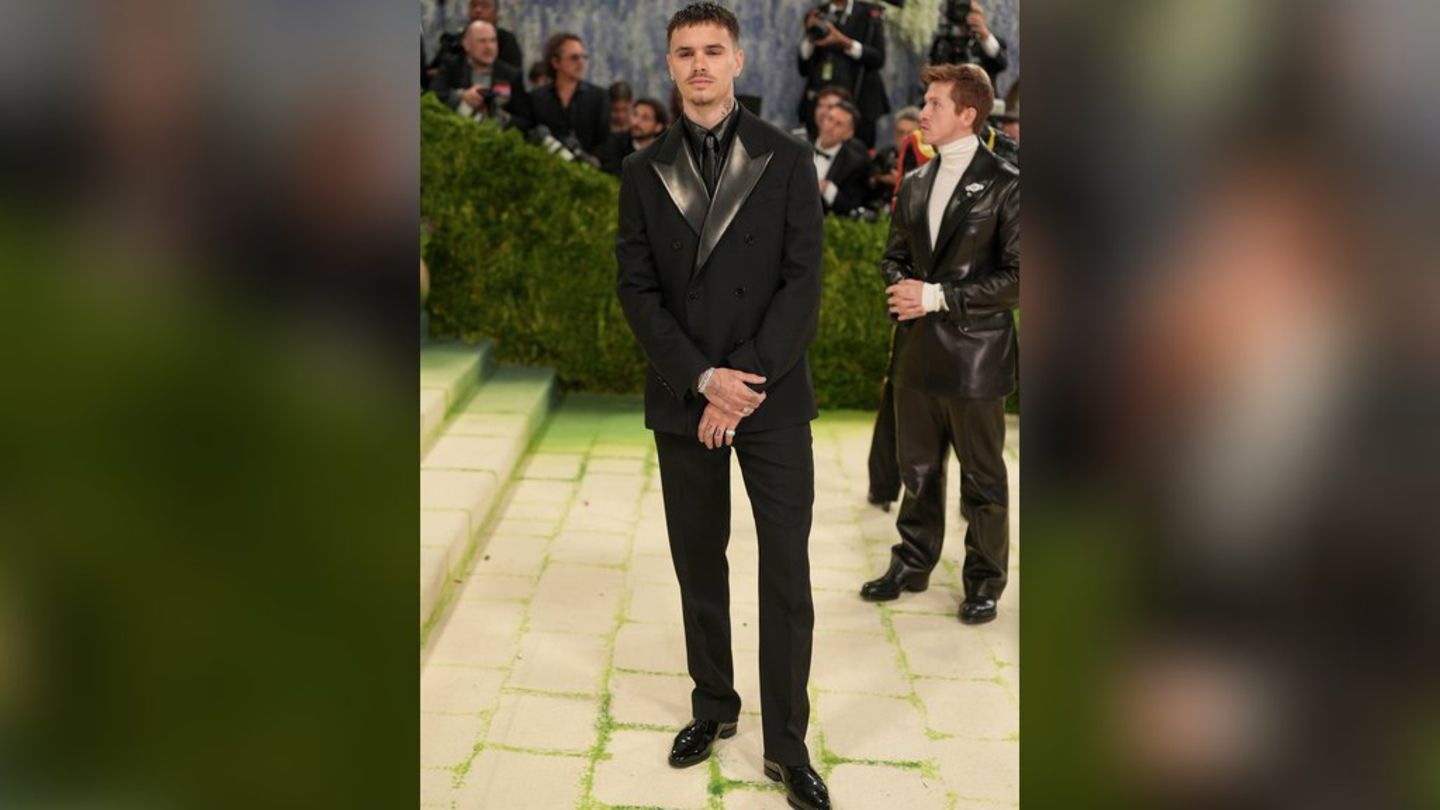 Romeo Beckham bei seinem Met-Gala-Debüt.