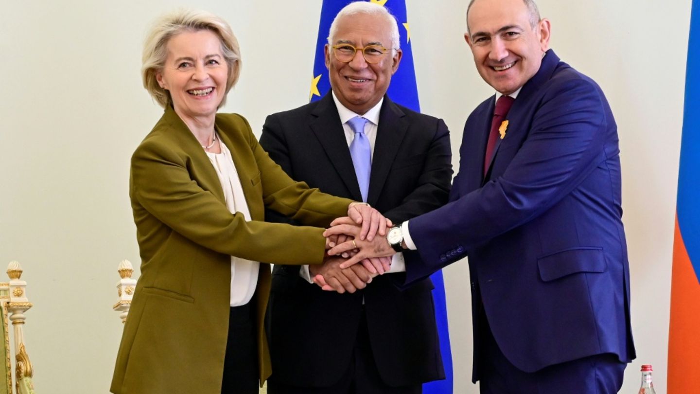 Von der Leyen, Costa und Paschinjan in Eriwan