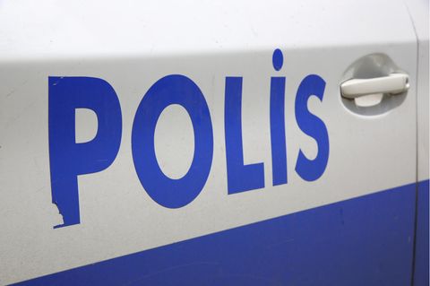 Ein Polizeiauto in der Türkei