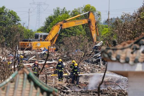 Unfallort in der Provinz Hunan