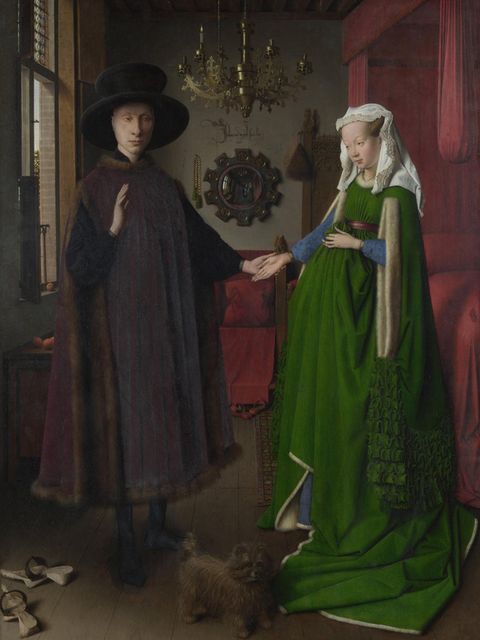 Das "Arnolfini-Porträt von 1434, aus der National Gallery London