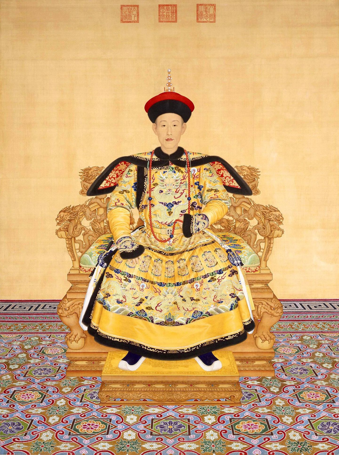 Der junge Kaiser Qianlong, 25. September 1711 – 7. Februar 1799, im ersten Jahr seiner Herrschaft.
