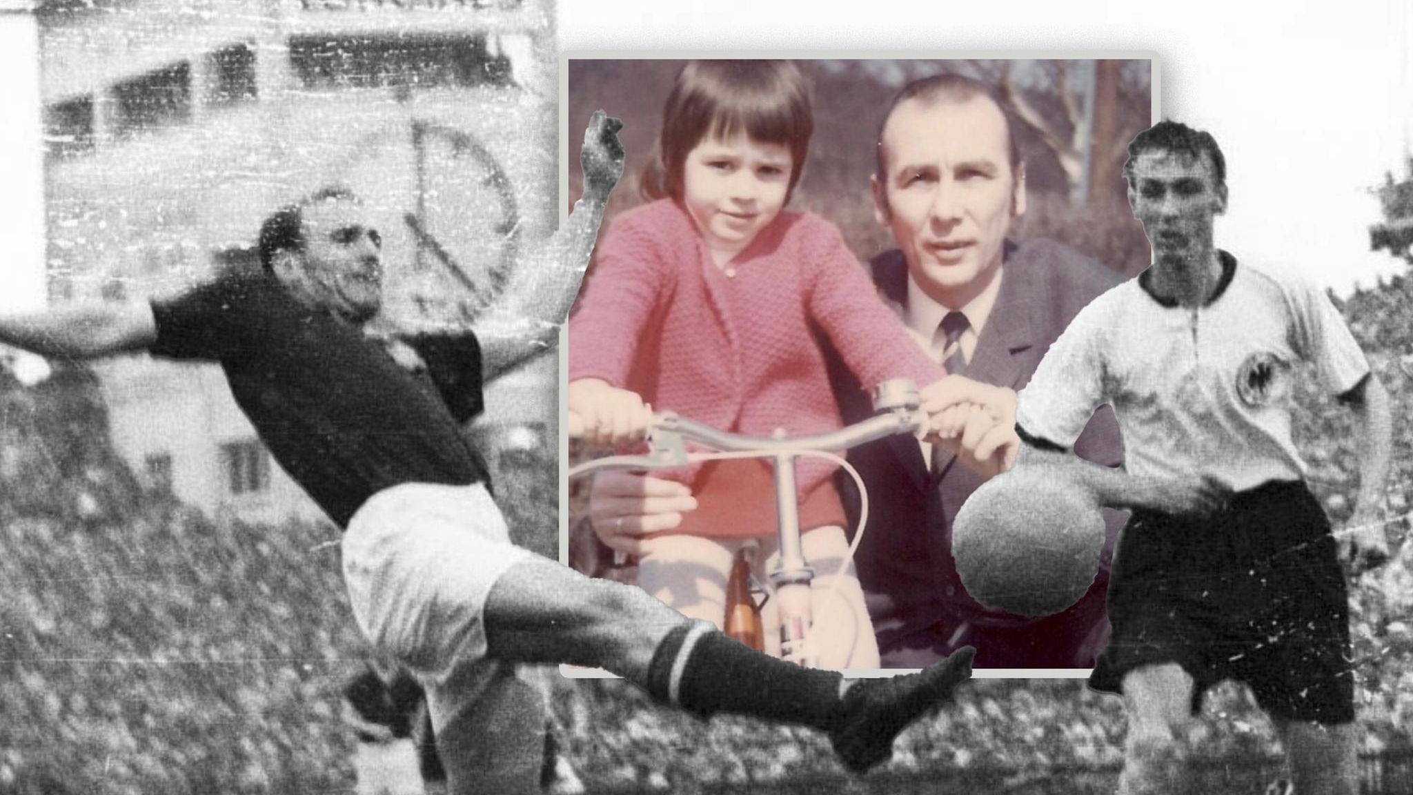 Collage zu Horst Eckel und seiner Tochter