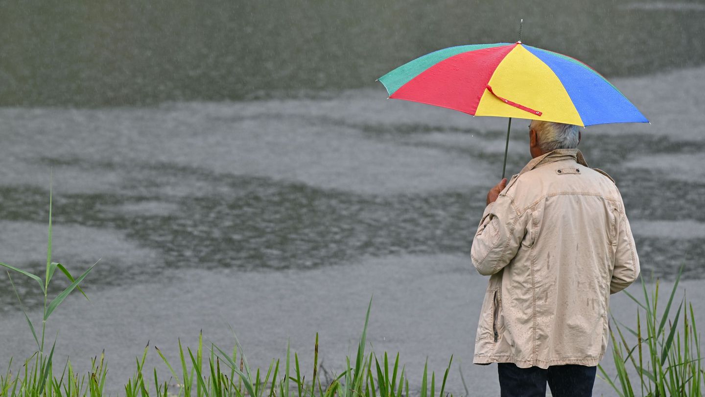 Von Starkregen spricht man, wenn in kurzer Zeit viel Regen fällt. (Symbolbild) Foto: Patrick Pleul/dpa