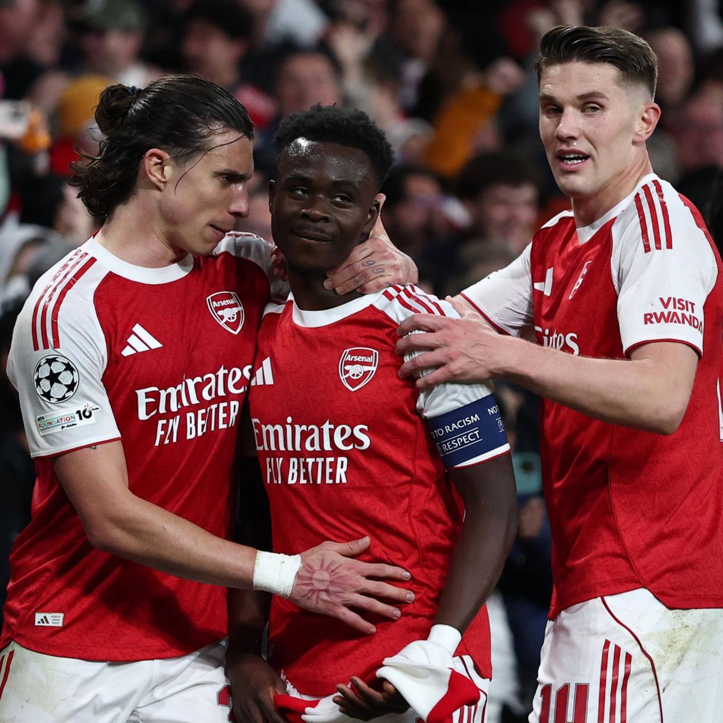 Bukayo Saka erzielte den Siegtreffer für die Londoner, jetzt geht es um den Champions-League-Titel