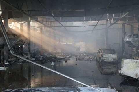 In den Stunden vor der Waffenruhe bombardierte Russland ukrainische Städte besonders heftig. Foto: Ukraine National Police/AP/dp