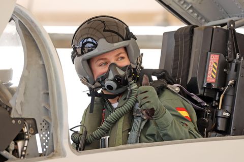 Kronprinzessin Leonor im Kampfjet