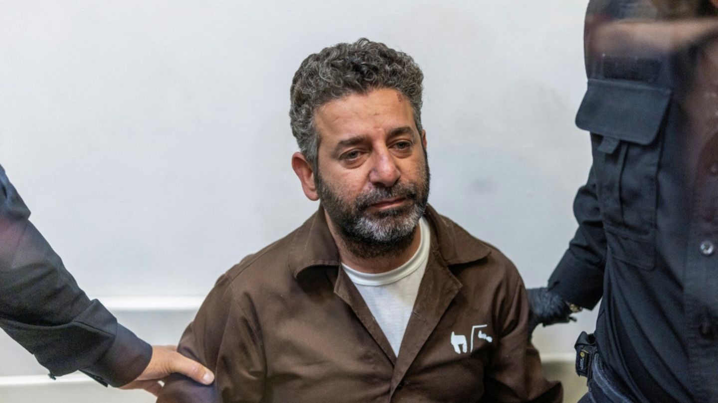 Gaza-Aktivist Saif Abu Keshek am 5. Mai vor israelischem Gericht