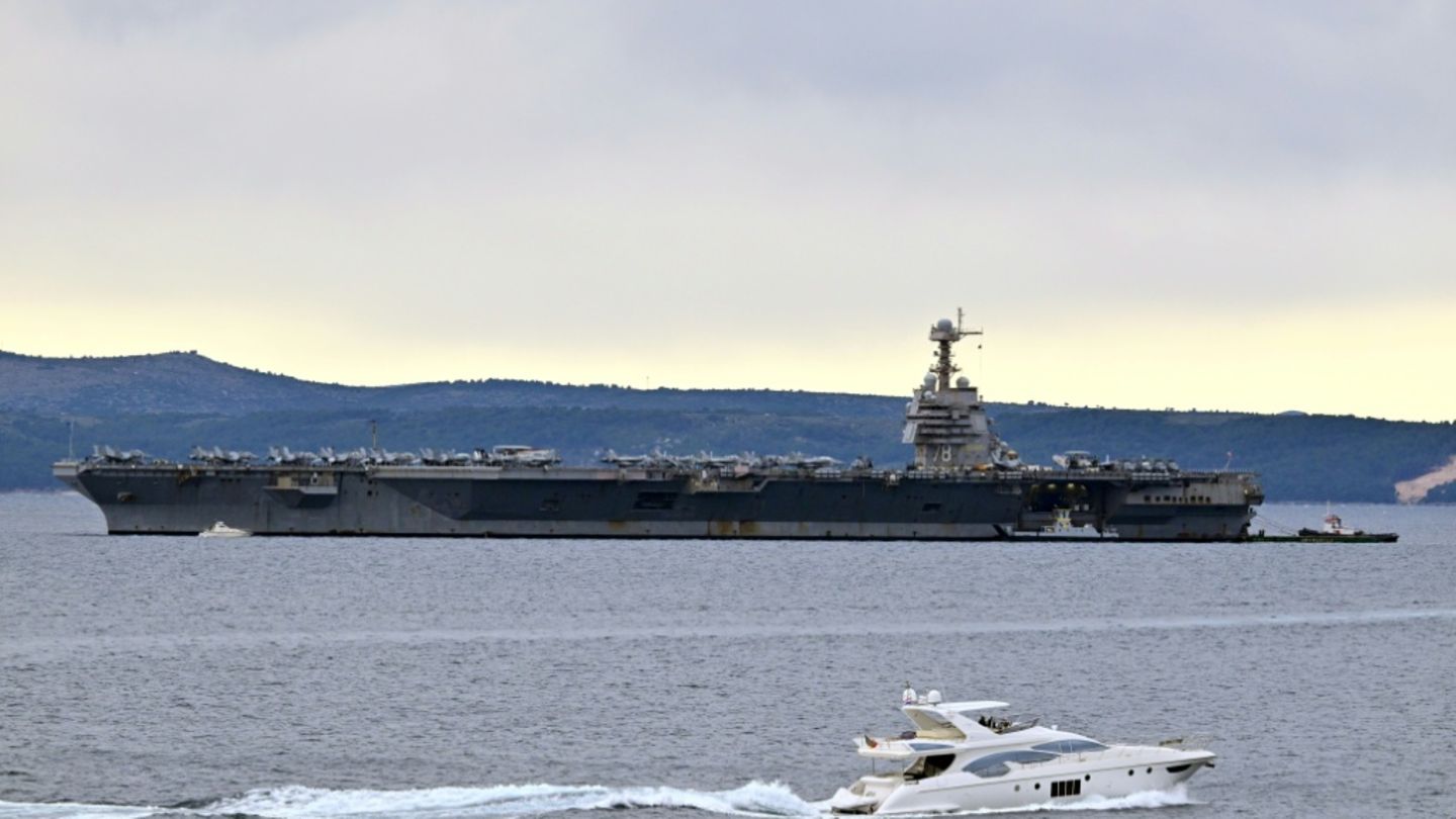 Die "USS Gerald R. Ford" im März