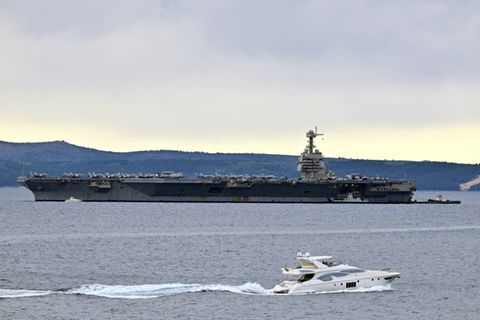 Die "USS Gerald R. Ford" im März