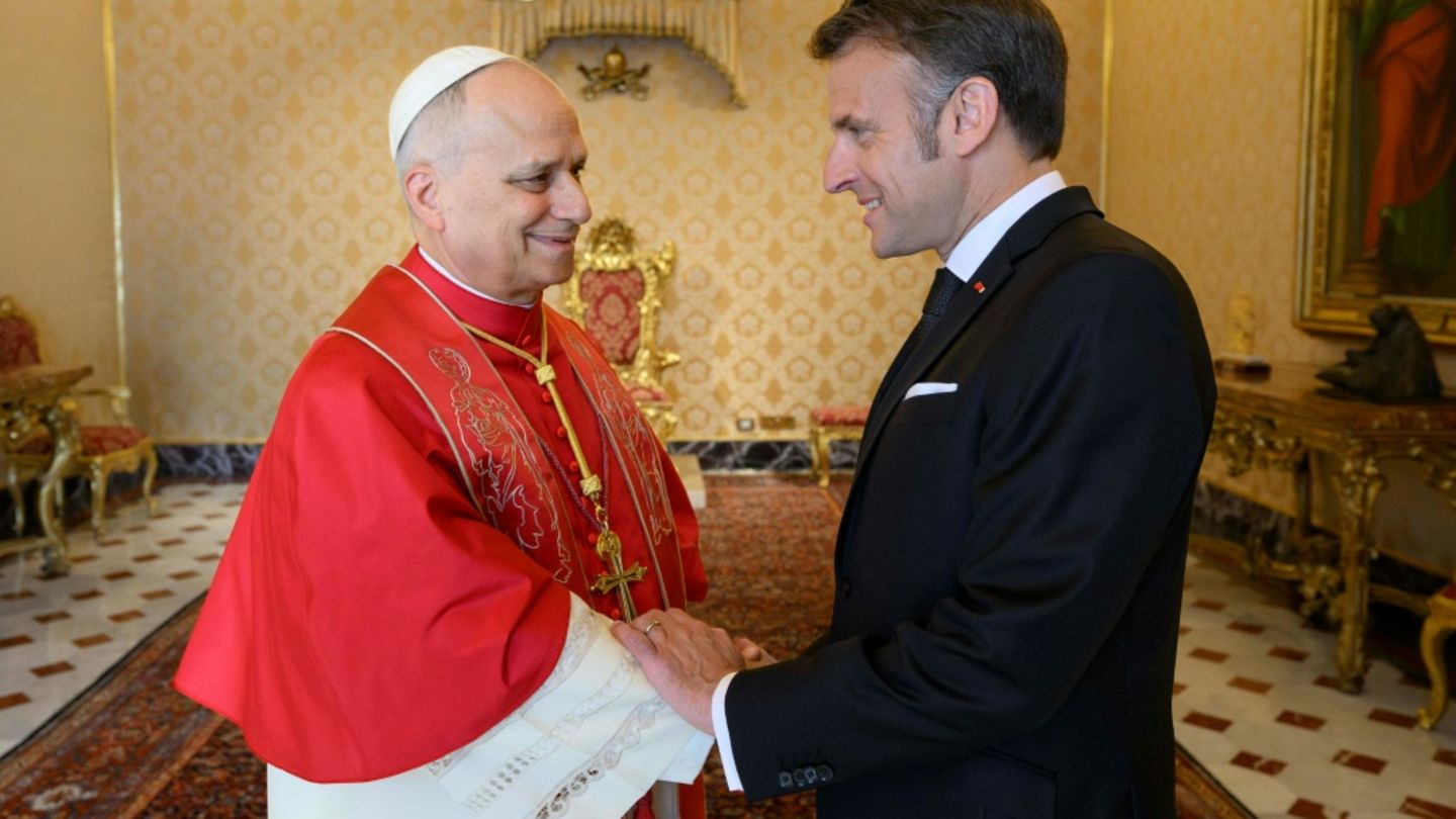 Papst Leo XIV. und Emmanuel Macron