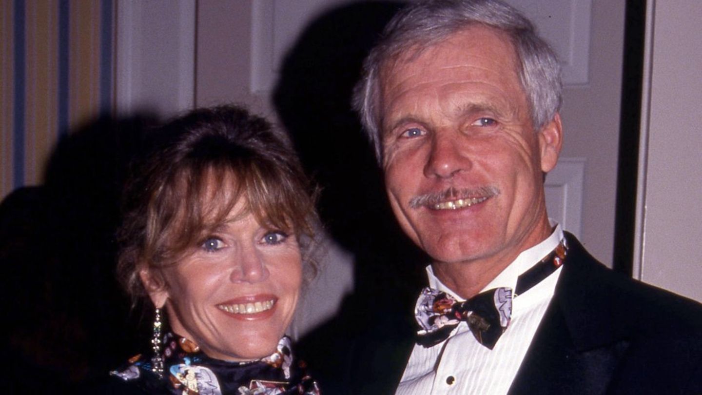 Er war ihr dritter und bislang letzter Ehemann: Jane Fonda und Ted Turner - hier 1996 - waren bis 2001 verheiratet und hatten