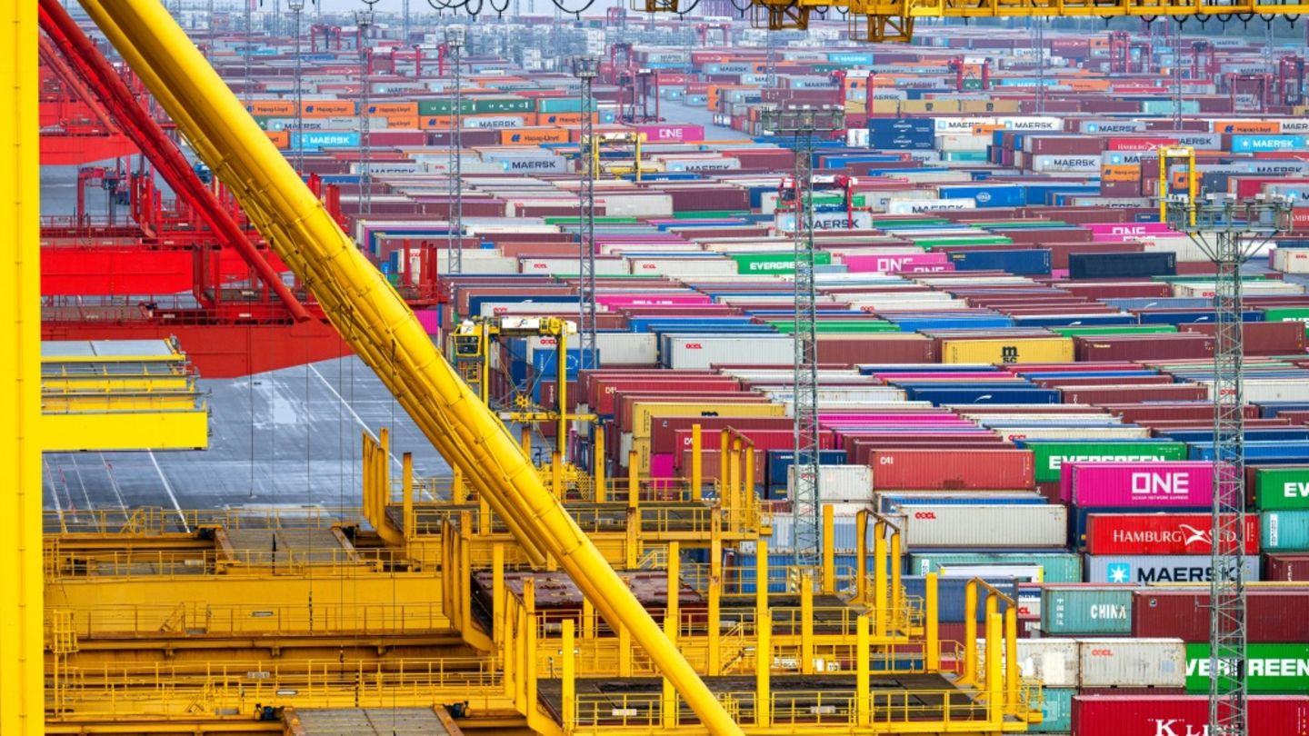 Containerterminal in Bremerhaven