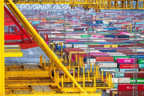 Containerterminal in Bremerhaven