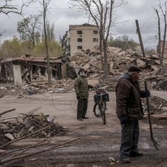 Ukraine: Zerstörung in Slowjansk