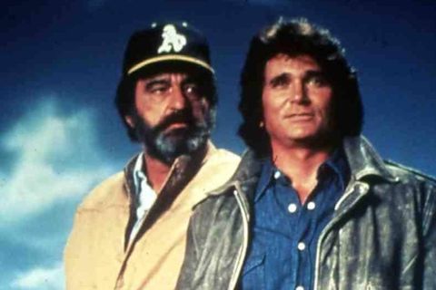 Victor French (l.) und Michael Landon spielten die Hauptrollen in "Ein Engel auf Erden"