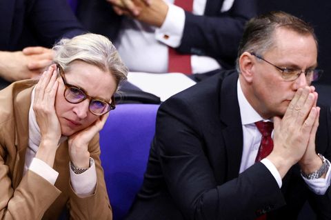 Die AfD-Vorsitzenden Alice Weidel und Tino Chrupalla