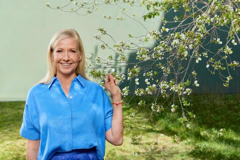 Andrea Kiewel moderiert den ZDF-Fernsehgarten seit dem Jahr 2000