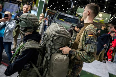Bundeswehr-Stand auf der Grünen Woche