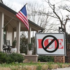 Sichtbarer Protest gegen die Pläne der Trump-Regierung in Social Circle