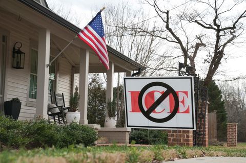 Sichtbarer Protest gegen die Pläne der Trump-Regierung in Social Circle