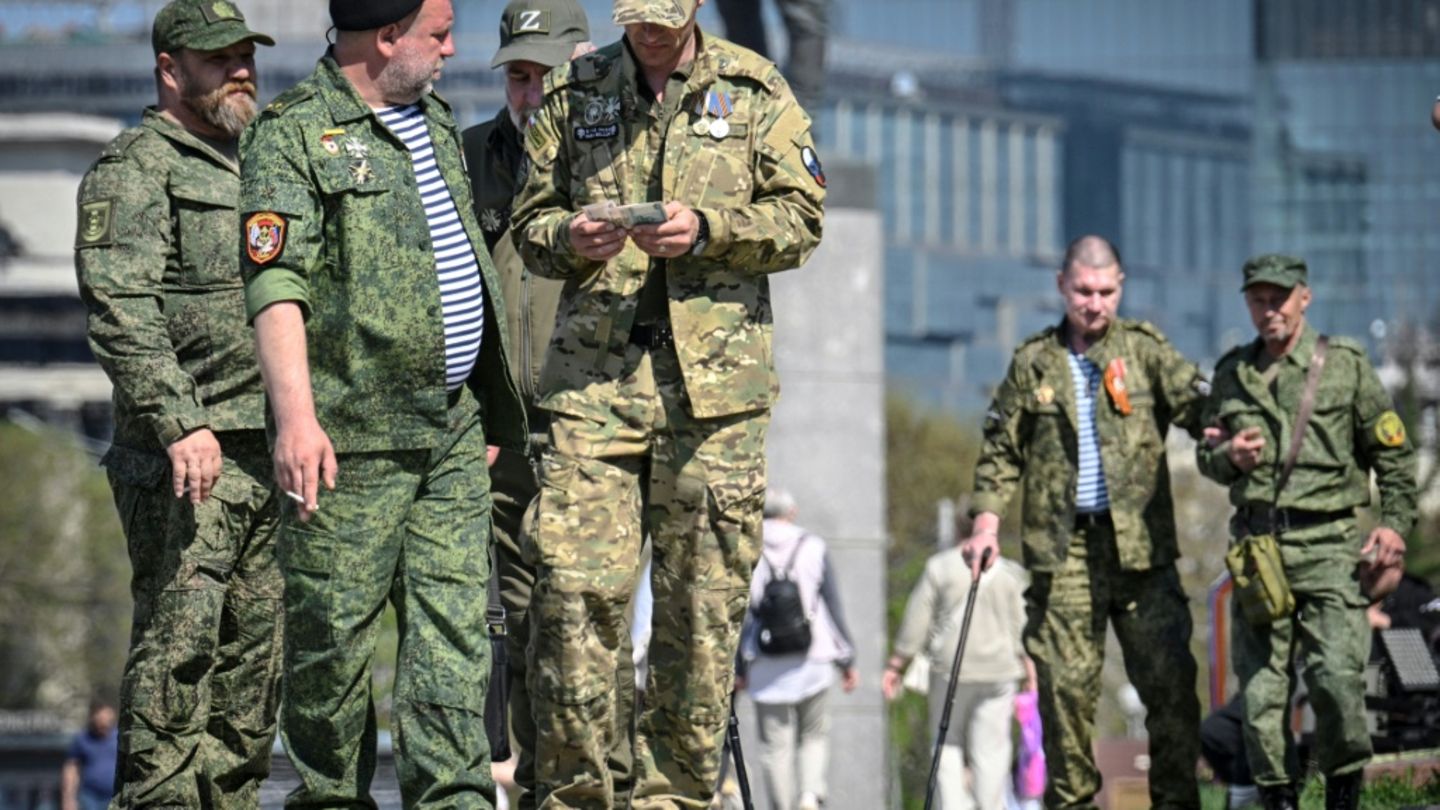 Russische Vetranen in Moskau