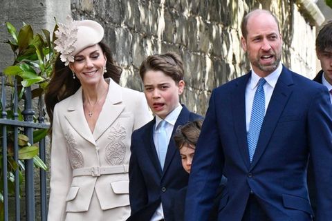Prinz William mit Familie am Ostersonntag